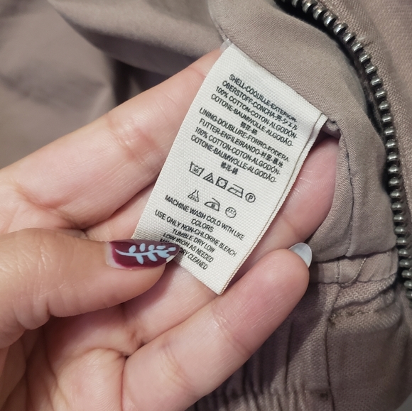 Free people, Flight line bomber light pink/ mauve jacket, size S - Picture 6 of 9